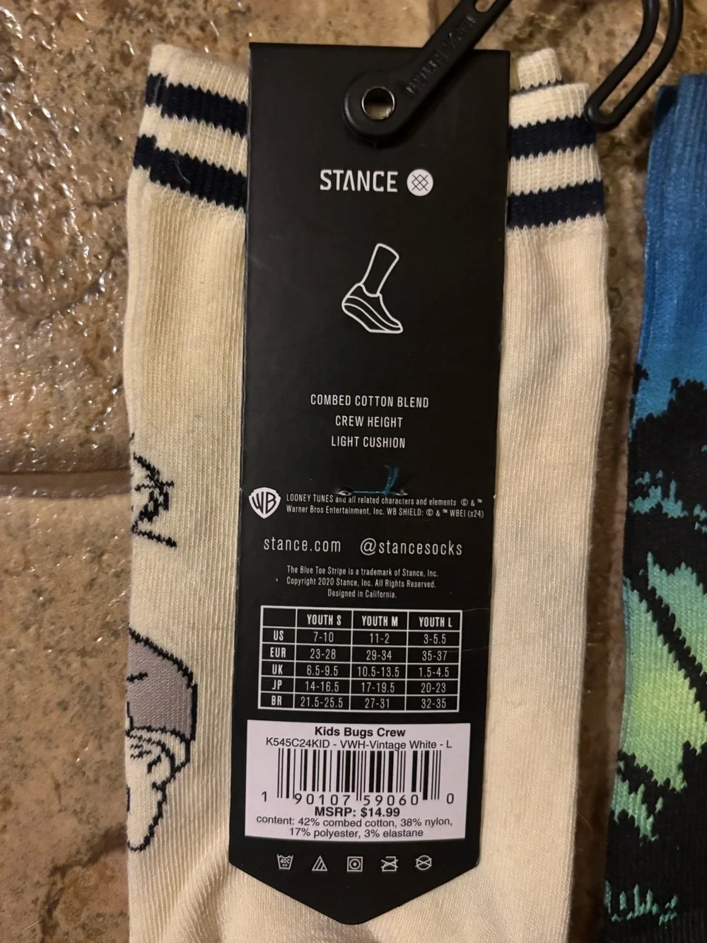 NWT *Bundle of 2 pairs* Stance kids socks sz L (3-5.5)